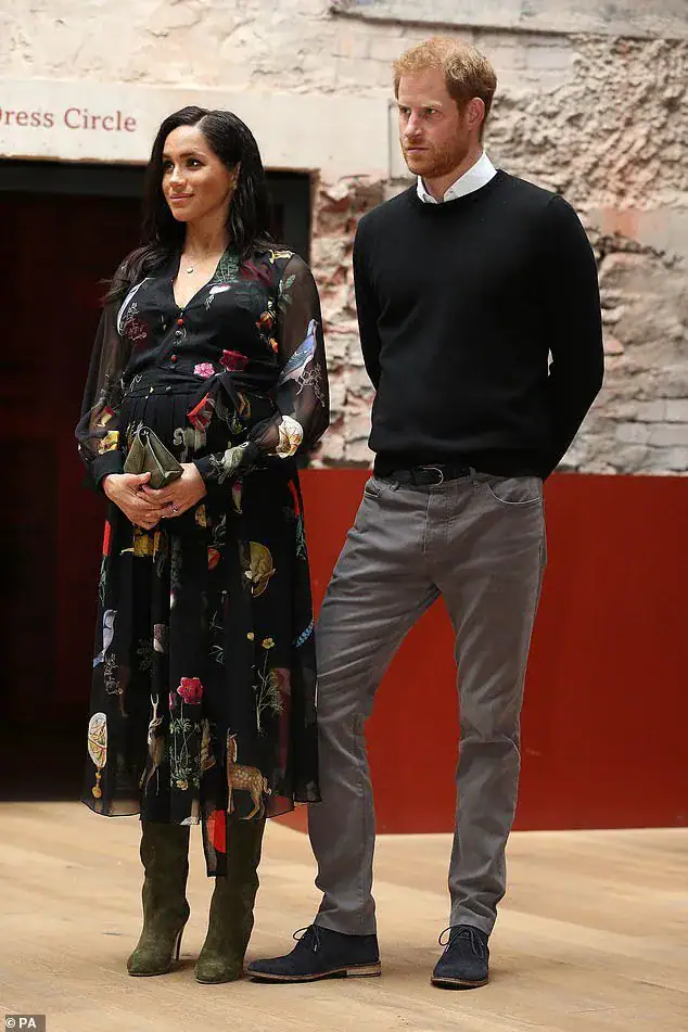 Adorable moment Prince Harry can’t keep his eyes off pregnant wife’s belly as due date approaches