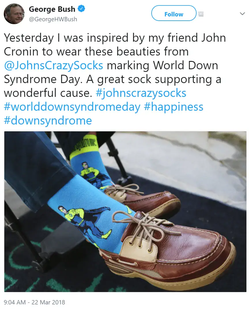 Tweet by President George H.W. Bush