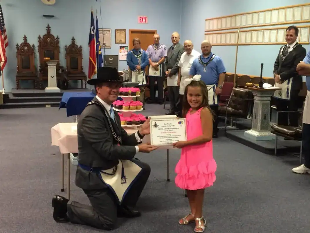 Celebration for Addie at the Masonic Lodge
