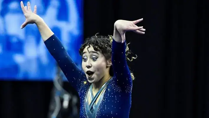 Watch as gymnast blows the competition away with routine that’s left over 20 million people in awe