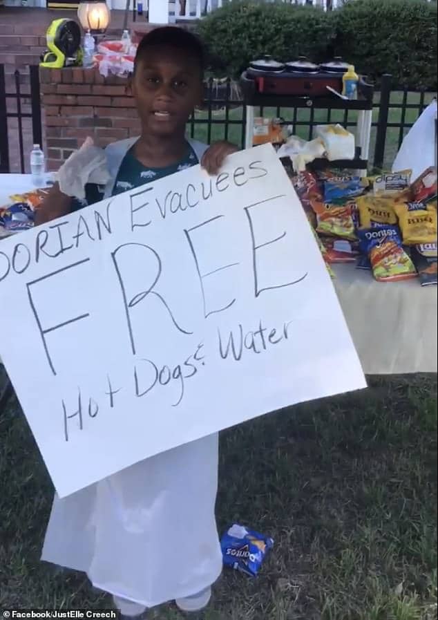 6-year-old boy uses the money he saved for Disney trip to help Hurricane Dorian evacuees