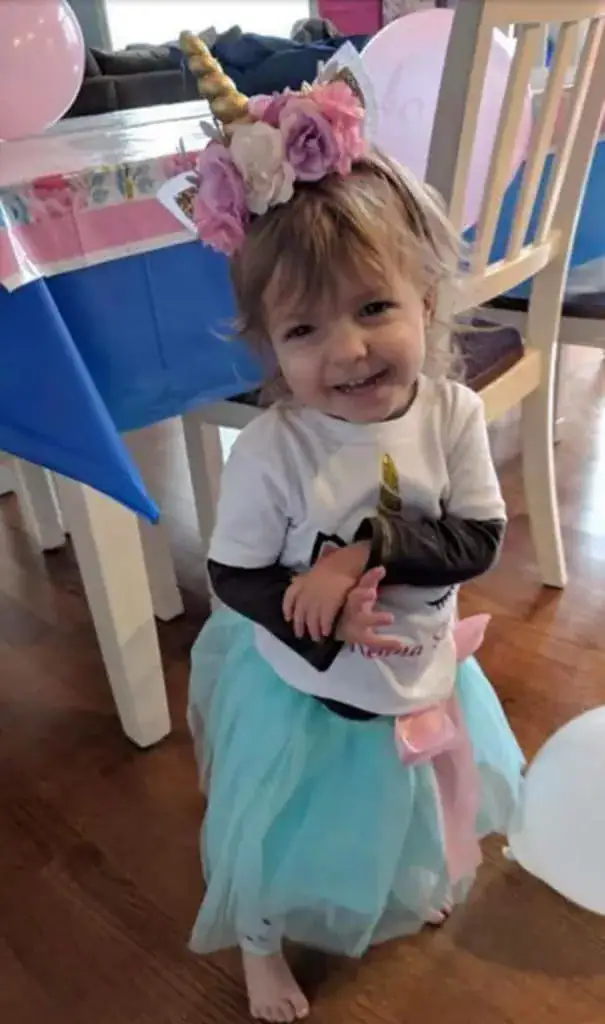 Toddler diagnosed with rare stage three ovarian cancer receives clean bill of health