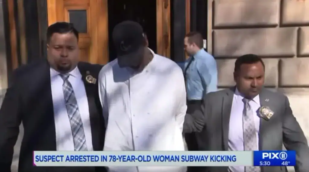 Elderly 78-year-old woman kicked in the face on subway, bleeds as onlookers do nothing