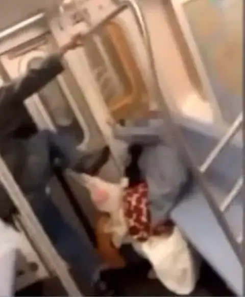 Elderly 78-year-old woman kicked in the face on subway, bleeds as onlookers do nothing