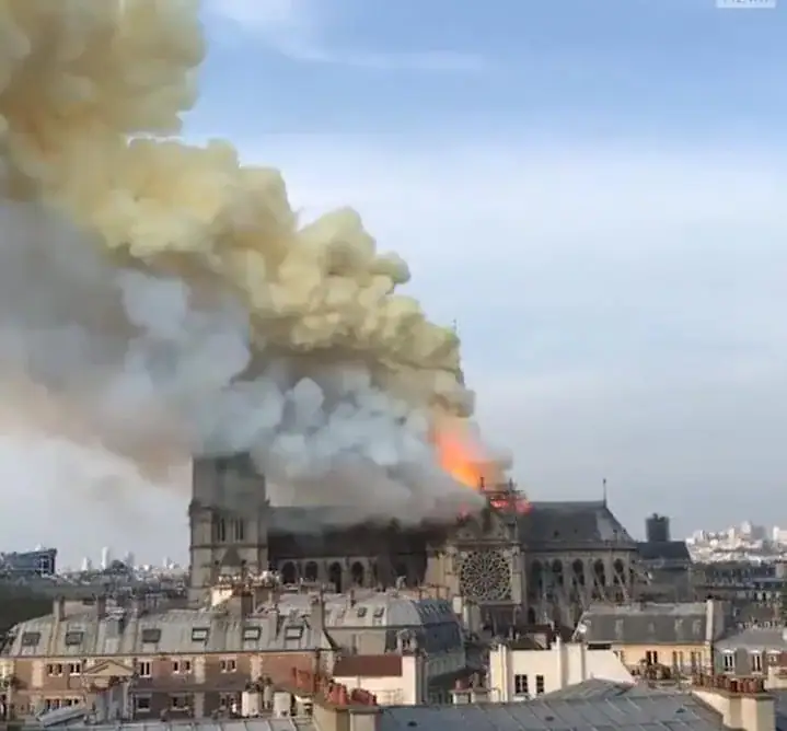 Horror as massive fire rips through historic Notre Dame Cathedral: ‘Everything is burning’