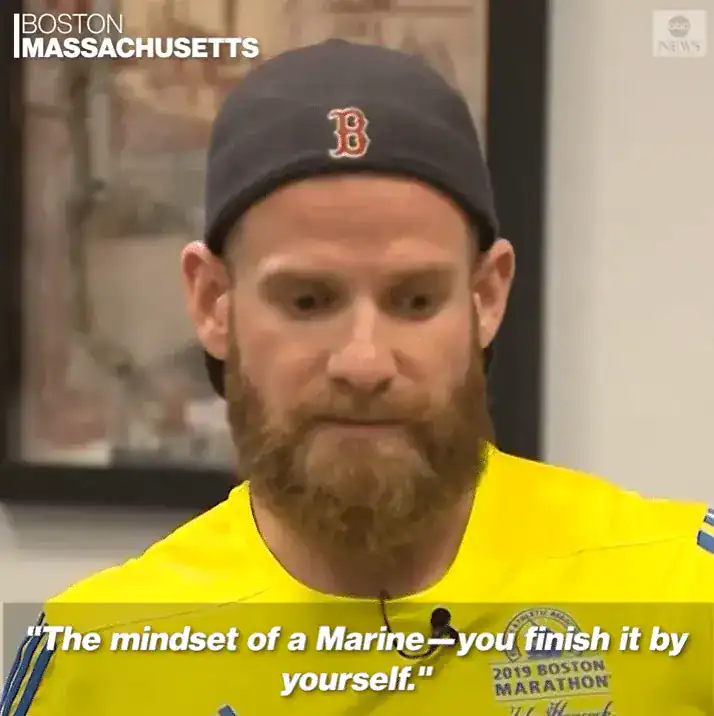 Marine vet refuses to give up, drags himself across finish line saying names of fallen comrades out loud