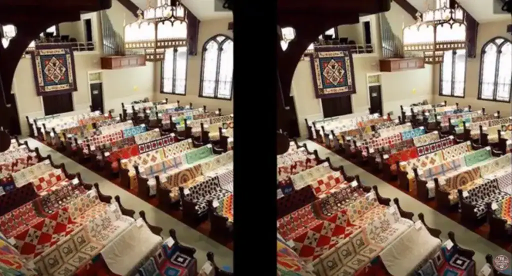 Family covers church in grandma’s quilts during her funeral to honor her memory