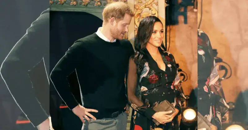 Adorable moment Prince Harry can’t keep his eyes off pregnant wife’s belly as due date approaches