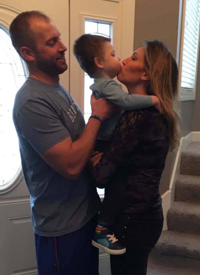 Kingston with his family via Facebook