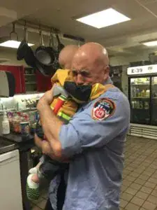 Terminally ill toddler who loved firefighters meets his heroes just hours before passing away