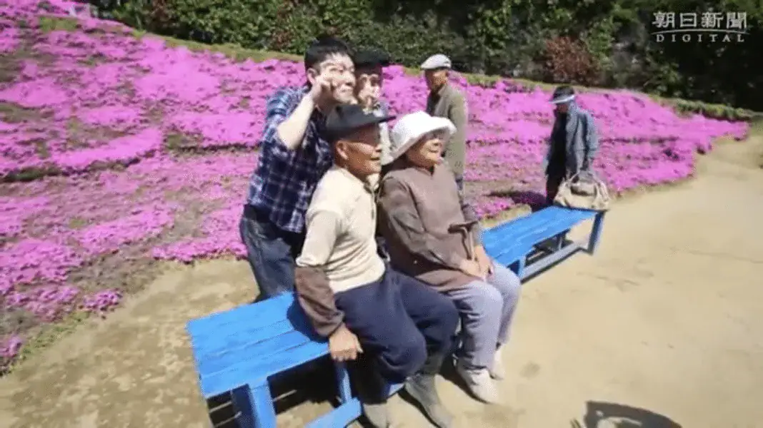 Loving husband plants thousands of flowers for his blind wife to smell