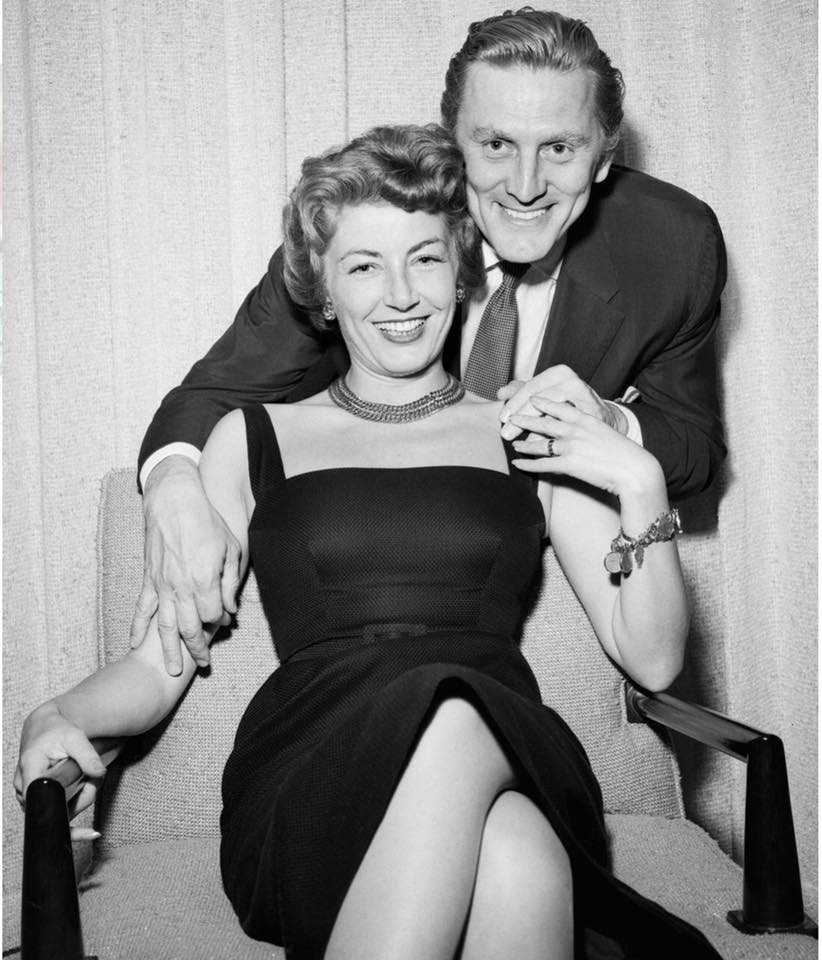 Anne Buydens celebrates 100th birthday with beloved husband Kirk Douglas, 102, by her side