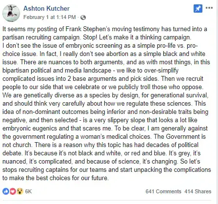 Actor Ashton Kutcher shares a powerful video about abortion, and it’s going viral