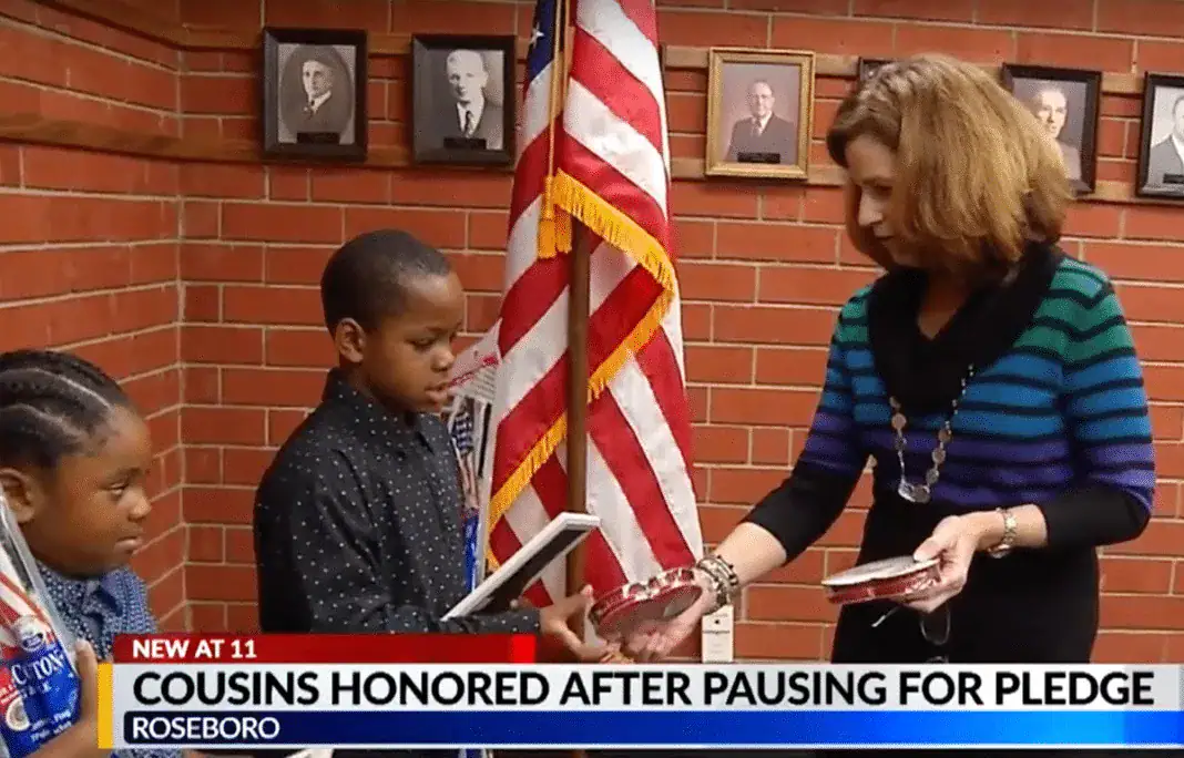 The kids are recognized for their patriotism