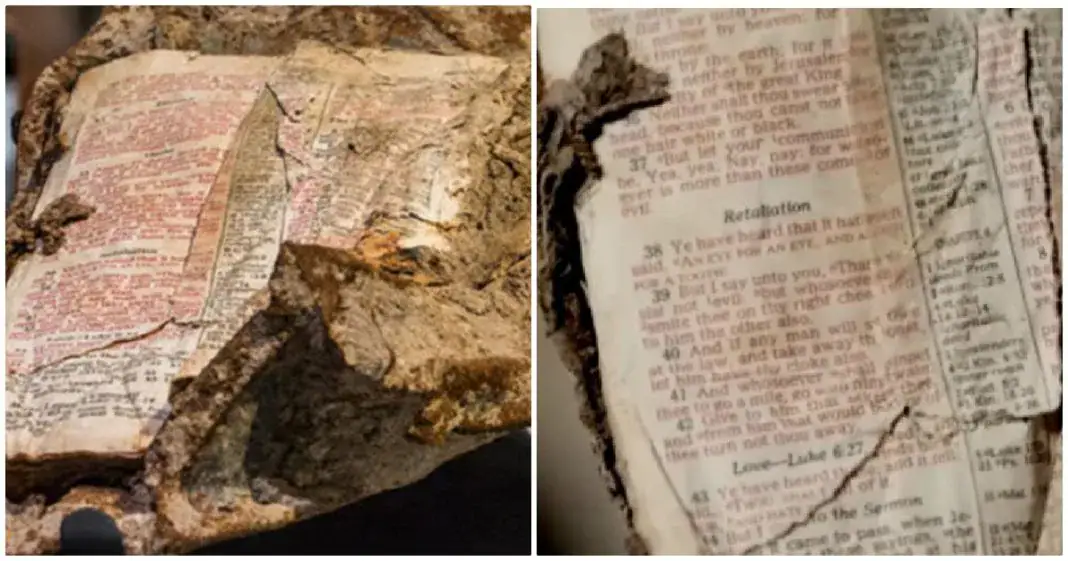 Bible found melted onto 9/11 rubble reveals an amazing message