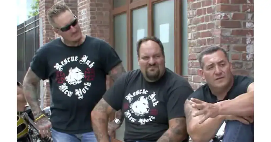 Tough biker gang takes stand against abusive pet owners and decides to confront them