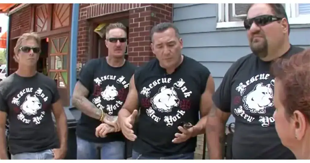 Tough biker gang takes stand against abusive pet owners and decides to confront them