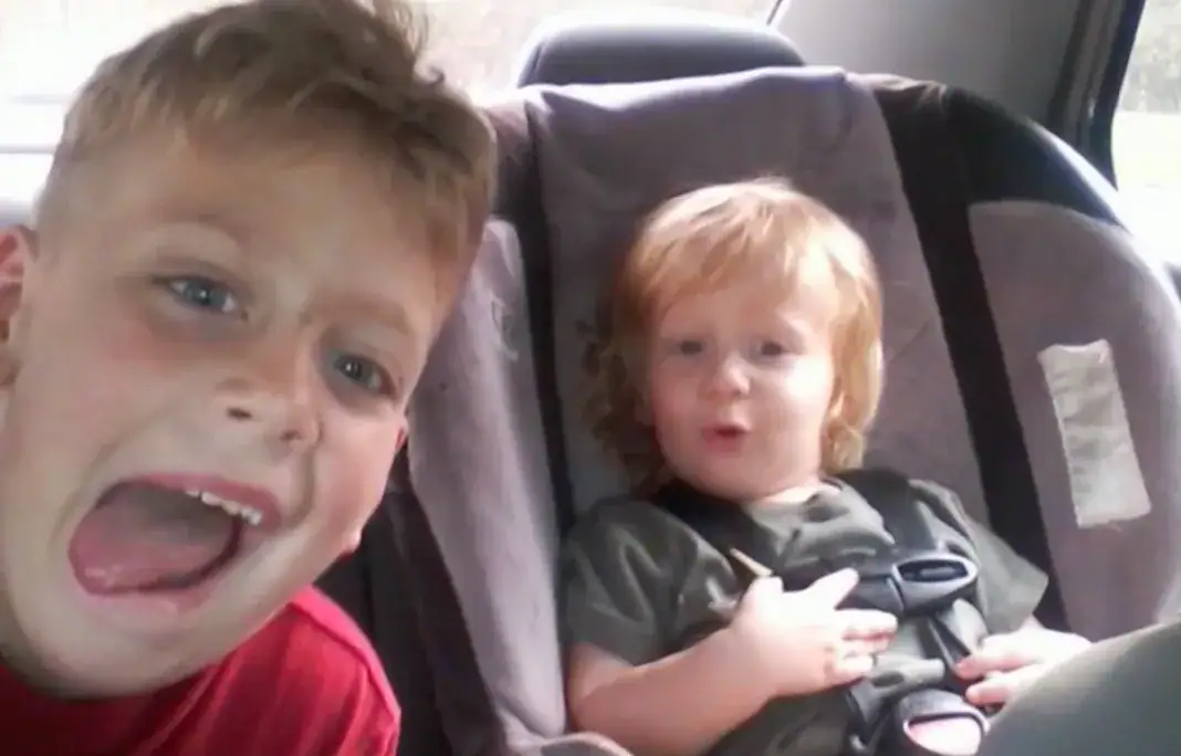 Dilynn Creel, age 8, and Jace Creel, age 3