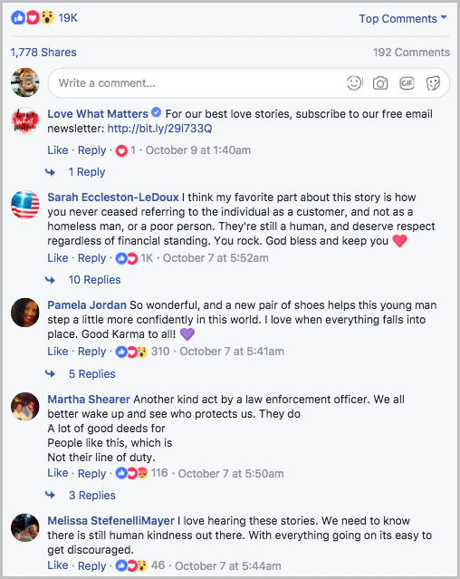 Man’s card gets declined at store, so cop returns with him to buy the same shoes
