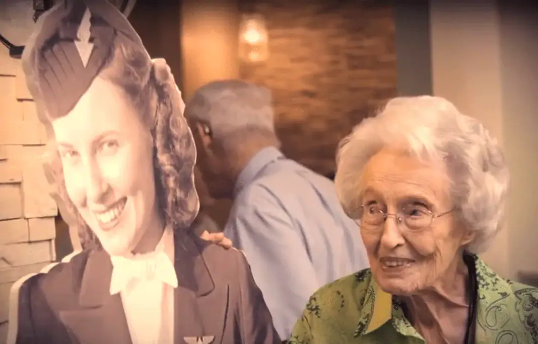 Birthday celebration for one of the first Delta flight attendants as she turns 103-years-old!