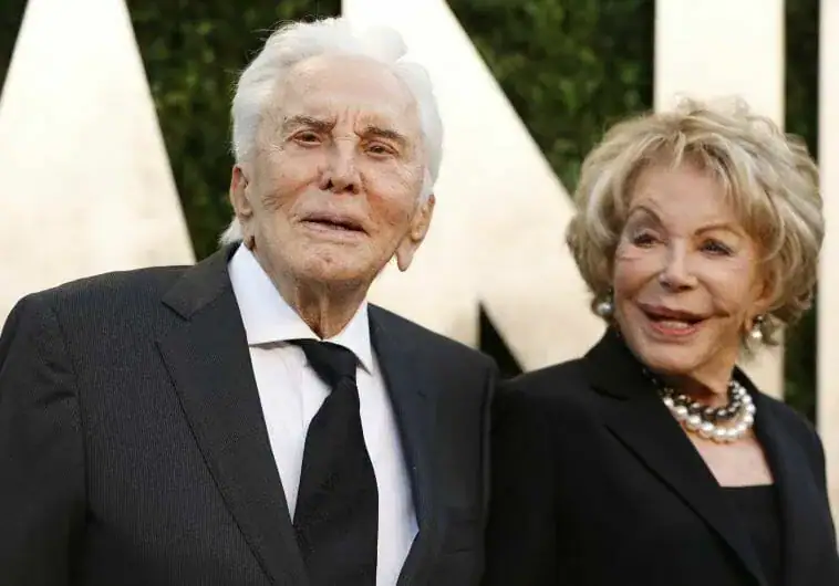 Anne Buydens celebrates 100th birthday with beloved husband Kirk Douglas, 102, by her side