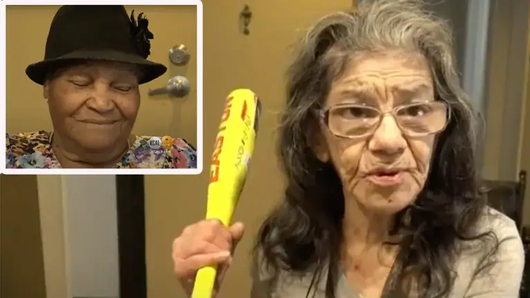 Lorenza "Lady Ninja" Marrujo holds a yellow bat