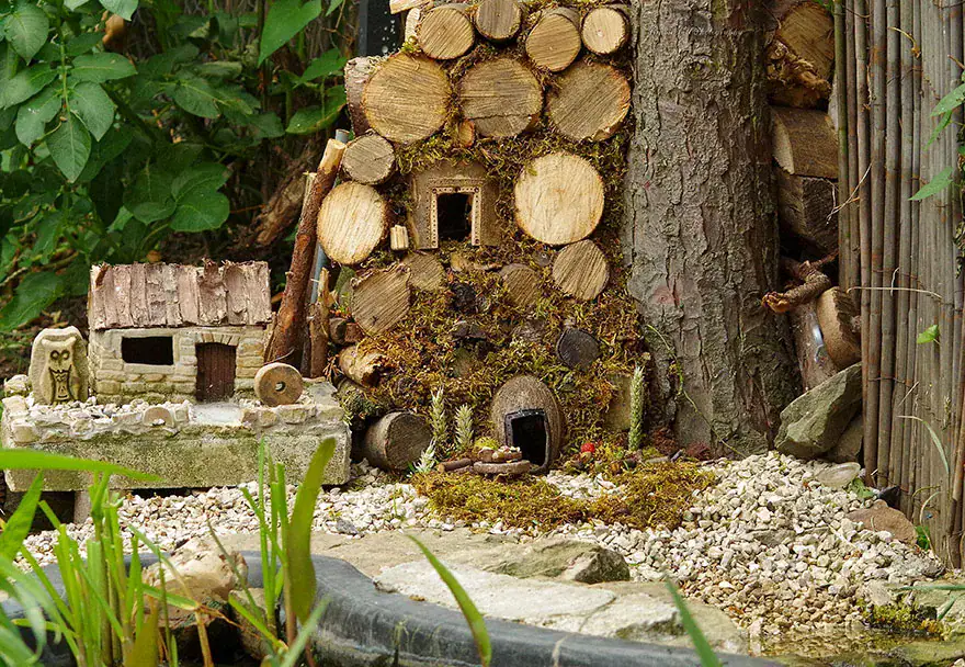 Man Discovers Tiny Family Of Mice In His Garden, So He Builds Them Their Own Village