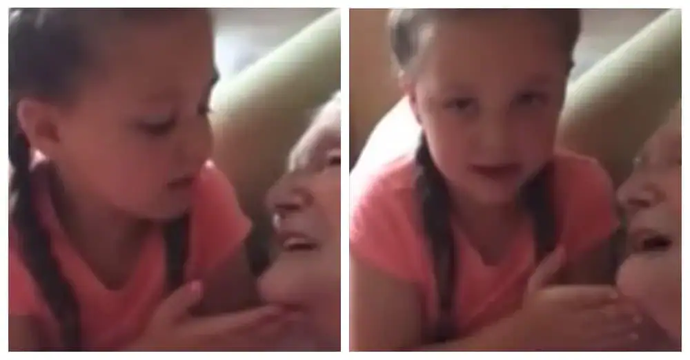 Age 5 girl sings “You Are My Sunshine” to dying great-grandma the first time they meet