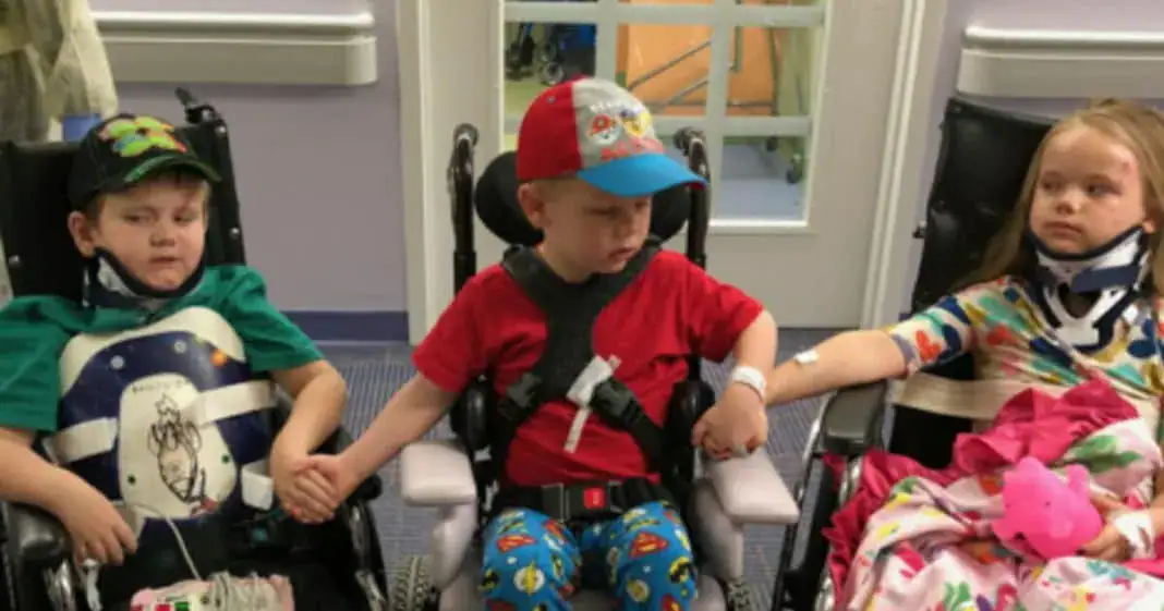 Orphaned siblings reunite for first time after fatal car crash killed their parents and 2-month-old sister
