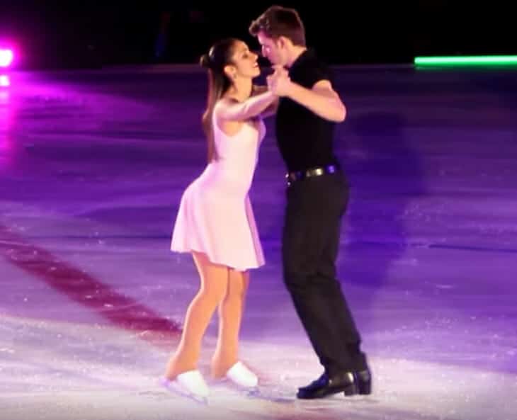 Man grabs partner on ice – within seconds their ‘dirty dancing’ routine makes audience’s eyes pop