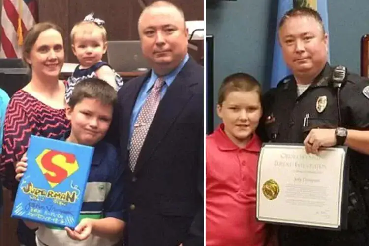 Abused boy found in ice water with wrists bound – cop knows he was meant to be his son