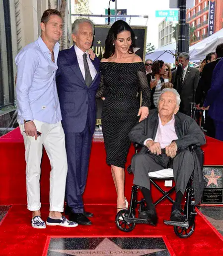 Kirk Douglas celebrates 102nd birthday with beloved wife Anne Buydens, 99, by his side