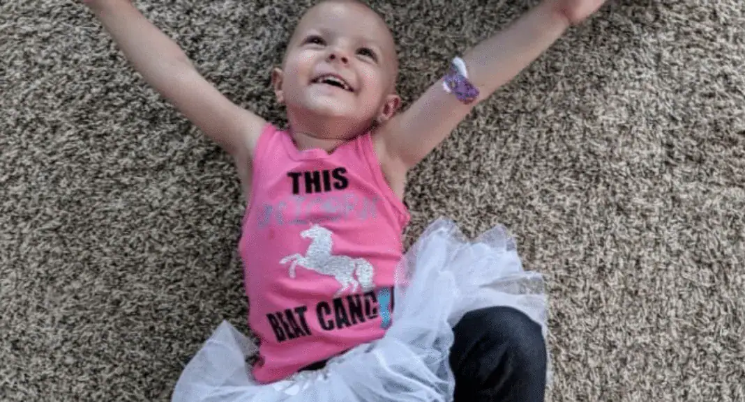 Toddler diagnosed with rare stage three ovarian cancer receives clean bill of health
