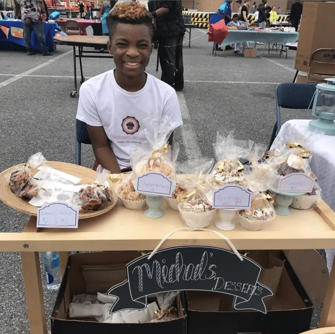 13-year-old opens a bakery. For every cupcake he sells, he gives one to the homeless