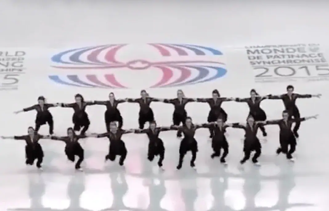 NEXXICE performs at the 2015 ISU World Synchronized Skating Championships