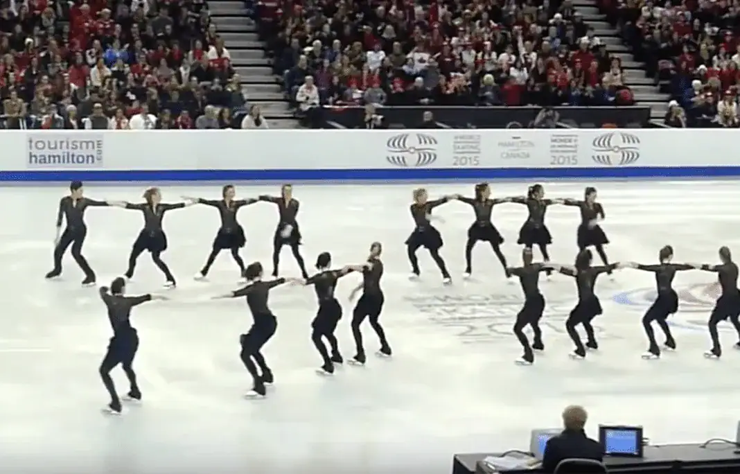 NEXXICE performs at the 2015 ISU World Synchronized Skating Championships