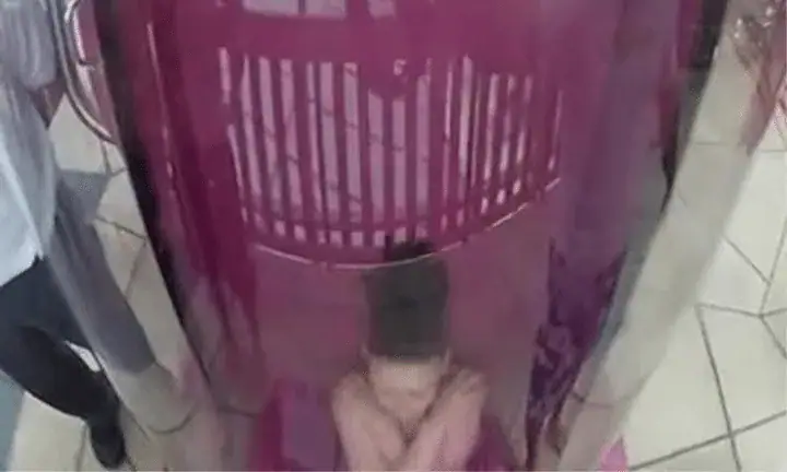 The slide begins with entrance into a pink capsule.