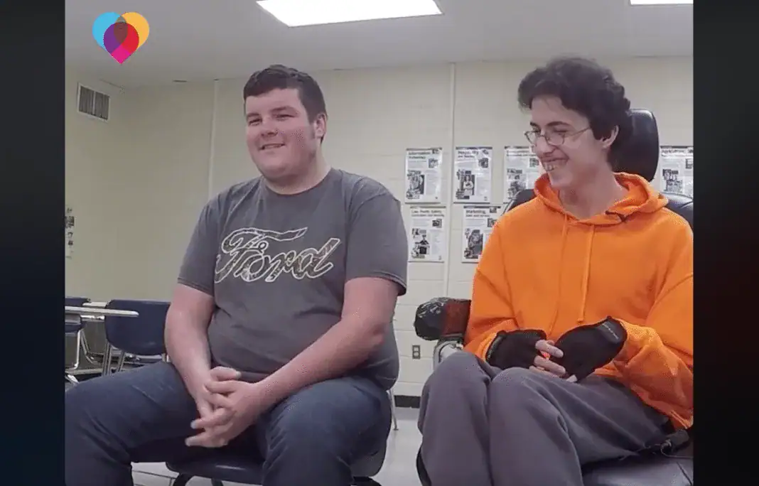 Teen saves all his money for 2 years to buy his best friend an electric wheelchair