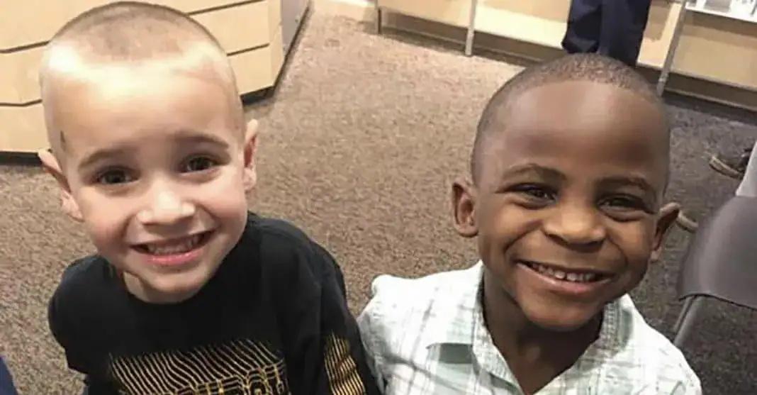 5-year-old best friends get the same haircut to trick their teacher so she won’t be able to tell them apart