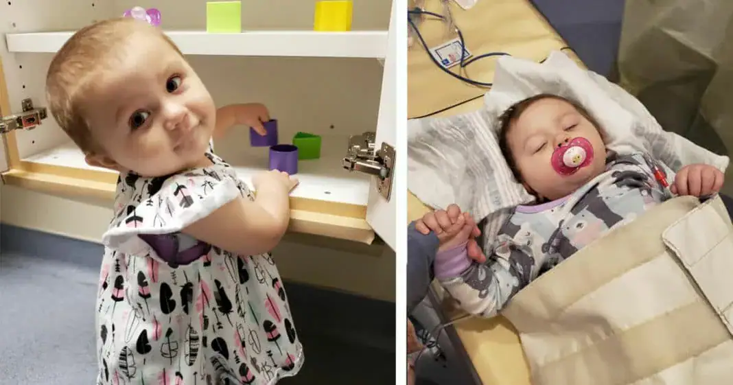 21-month-old girl beats stage 4 cancer after 15 grueling months of treatment