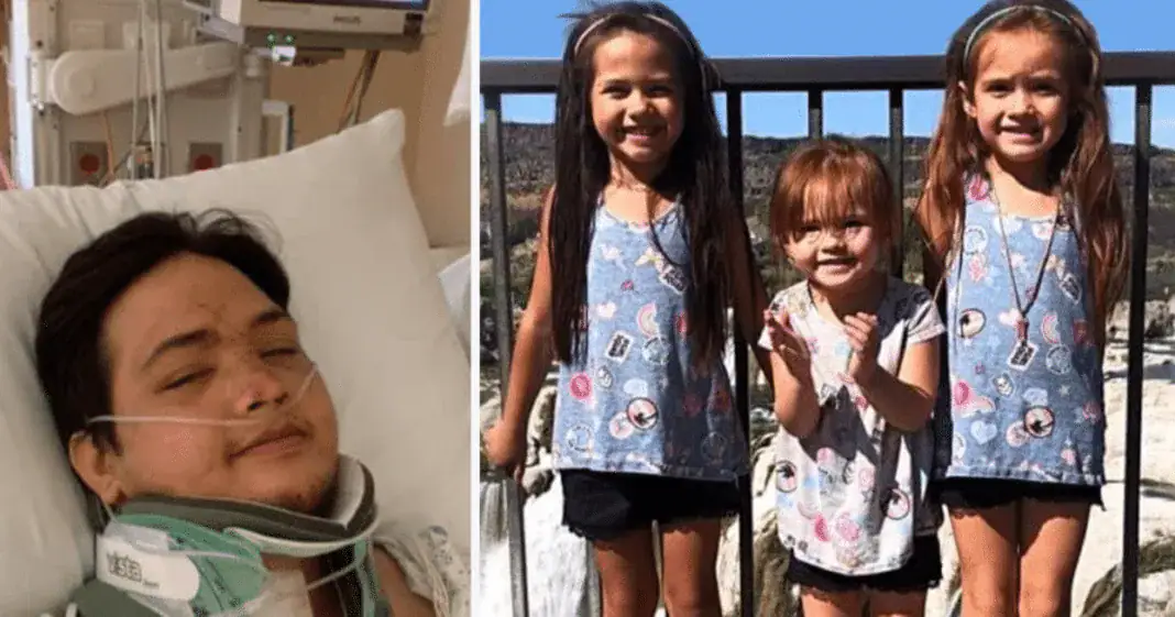 Dad wakes up paralyzed from horror crash to find out his 3 daughters have died – he needs prayers