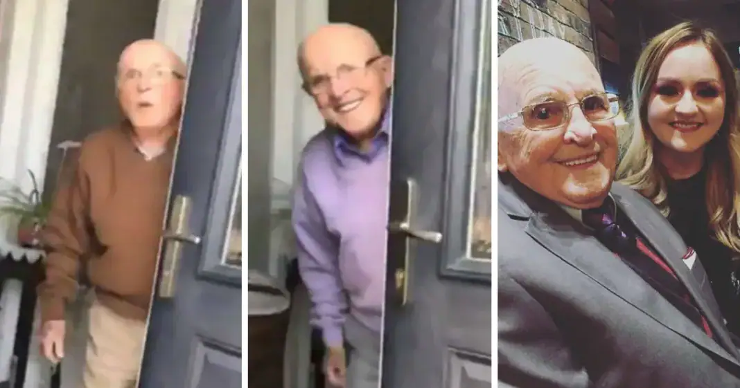 The way this 87-yr-old grandpa reacts every time he sees his granddaughter is the best thing you’ll see today