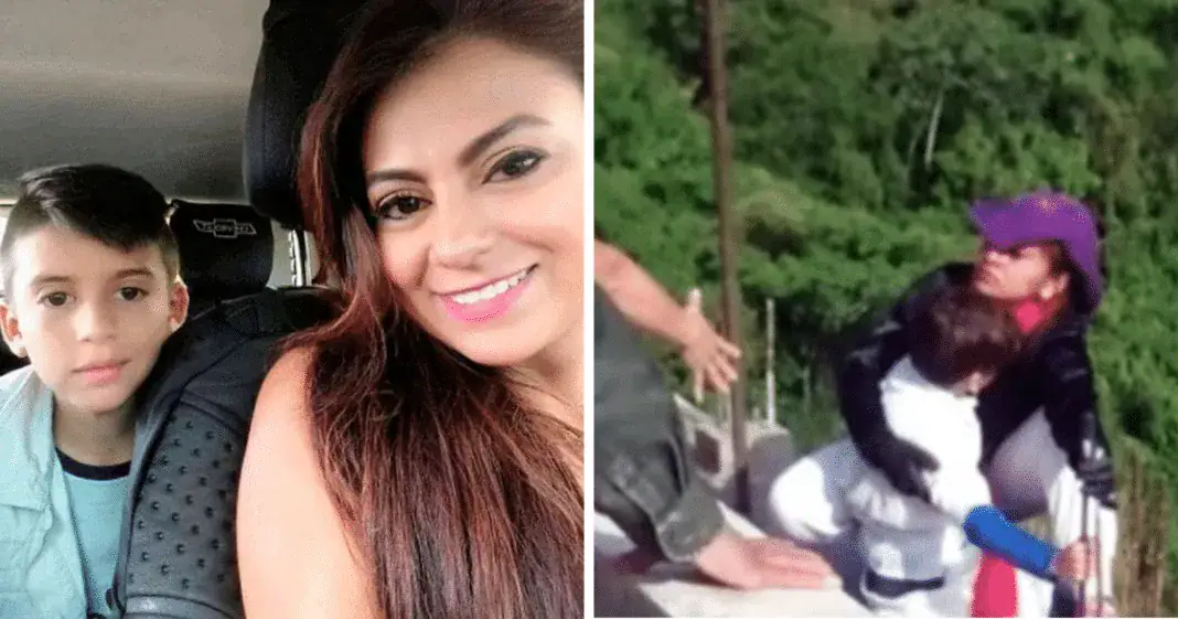 Young mom leaps from bridge to her death while holding onto her 10-year-old son