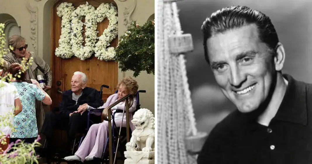 Kirk Douglas celebrates 102nd birthday with beloved wife Anne Buydens, 99, by his side