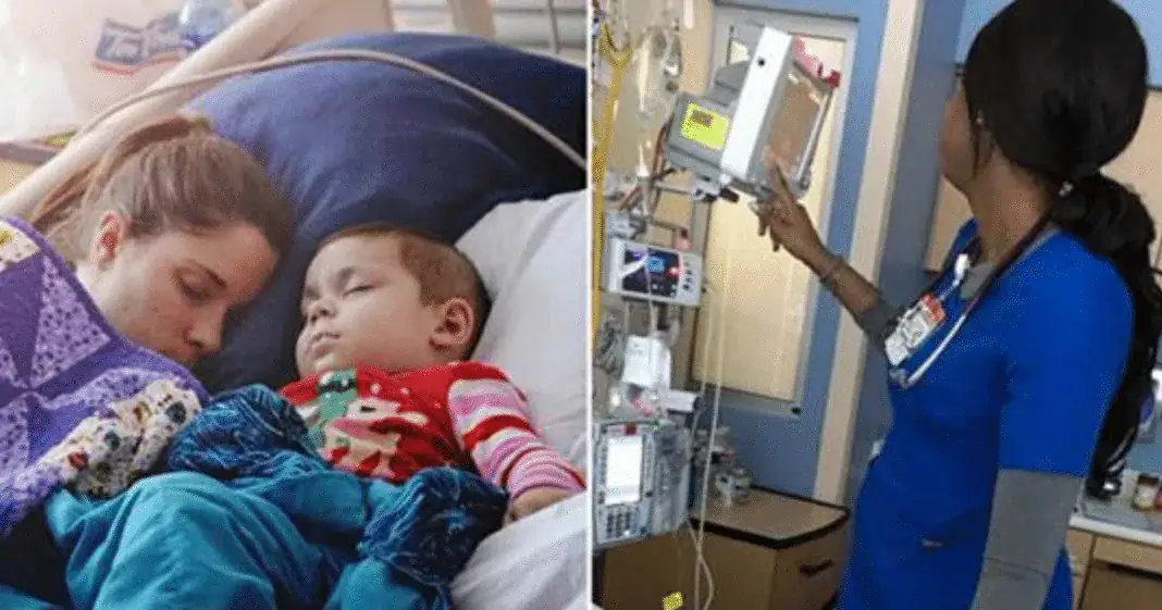 Struggling nurse tries to be ‘sneaky’ – but mom snaps photo letting everyone know she saw her