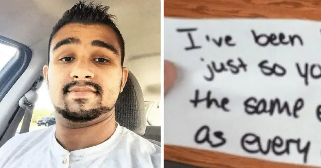 Deaf man overwhelmed when Starbucks employee slips him handwritten note before taking his order