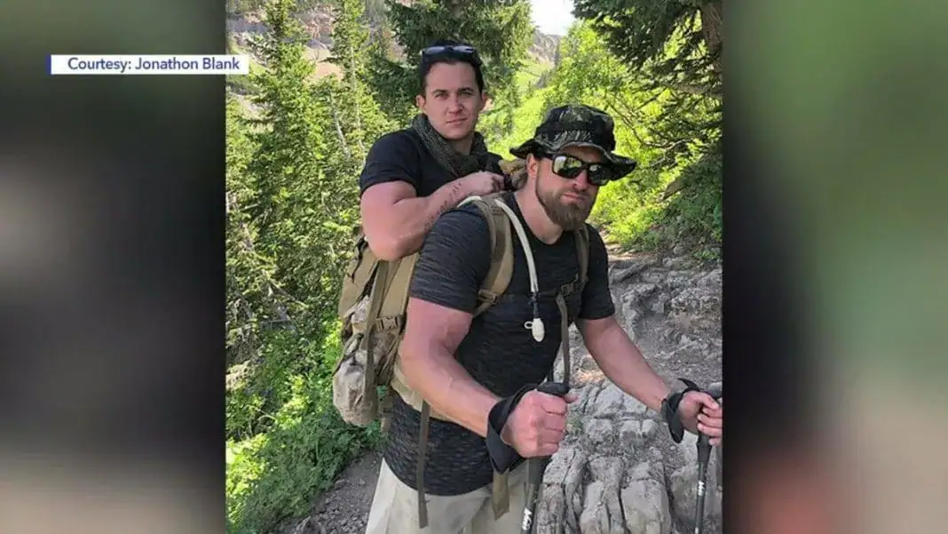Loyal Veteran Carries Fellow Marine And Best Friend Who Had Legs Blown Off In Afghanistan Up Mountain