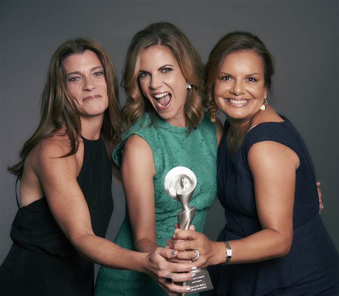 Jaclyn Levin, Natalie Morales and Rachel DeLima at The 41st Annual Gracie Awards, Portraits, Los Angeles on May 24, 2016. Buckner/Variety/REX/Shutterstock