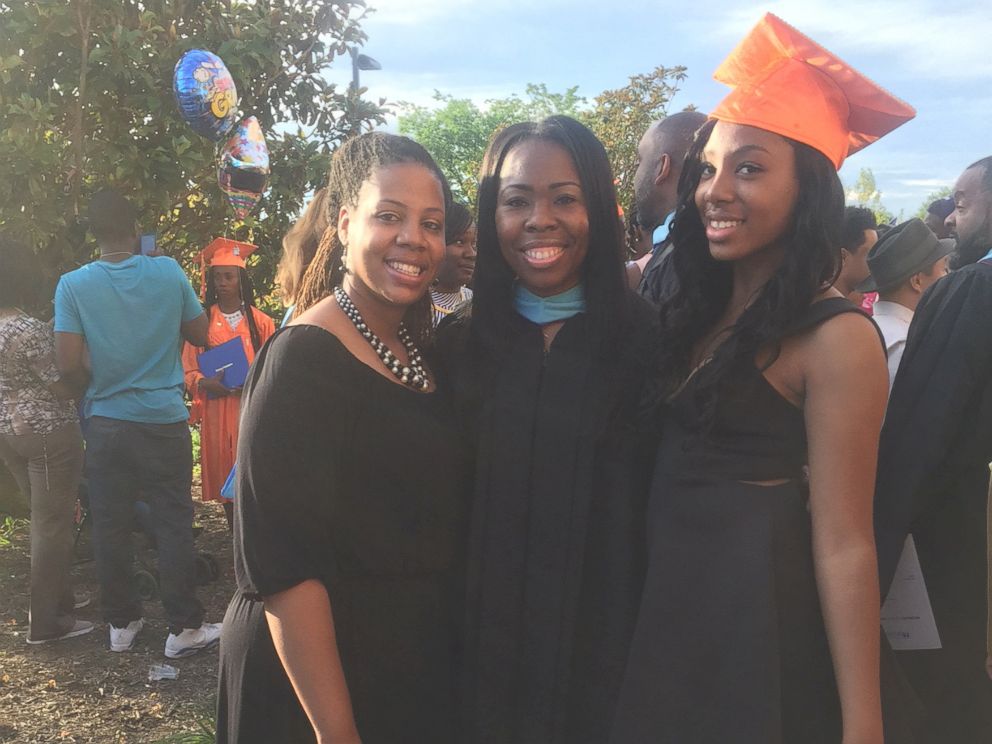 Destyni Tyree (on the right) on graduation day with friends.