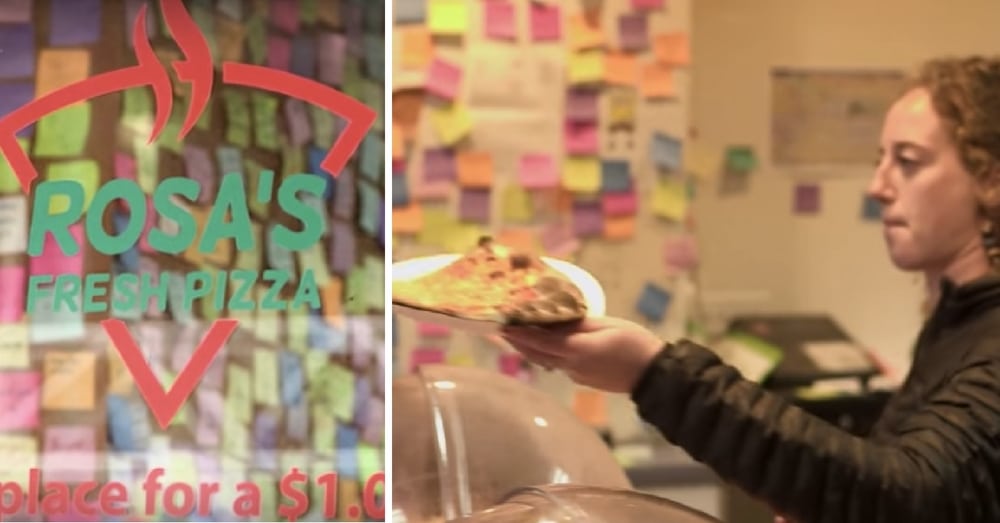 This Pizza Shop Is Covered In Post-Its, There’s An Important Reason Why
